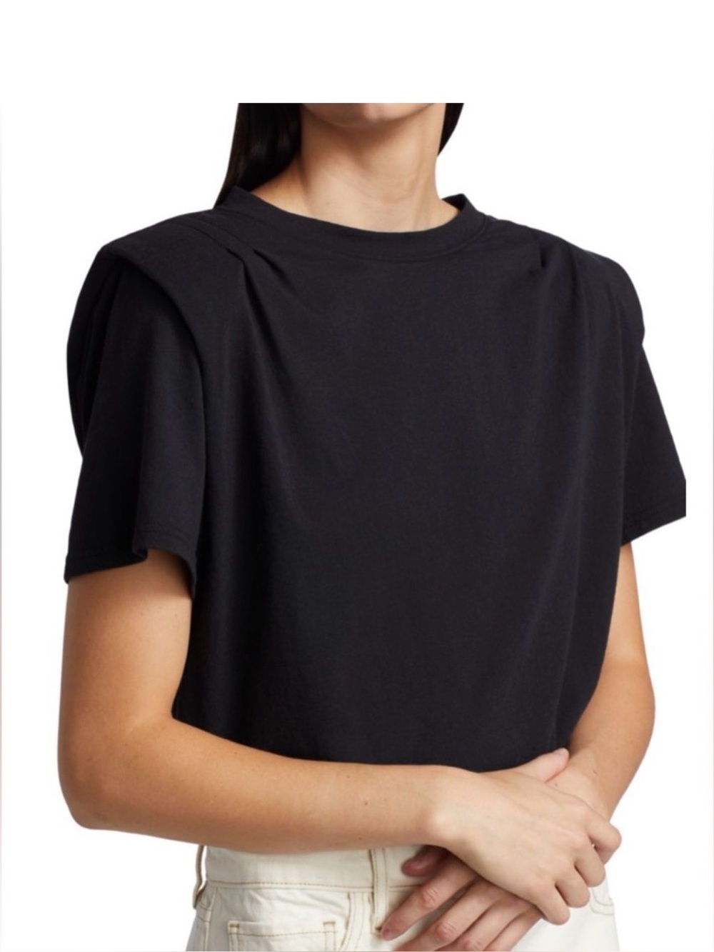 FRAME Padded Shoulder T-SHIRT